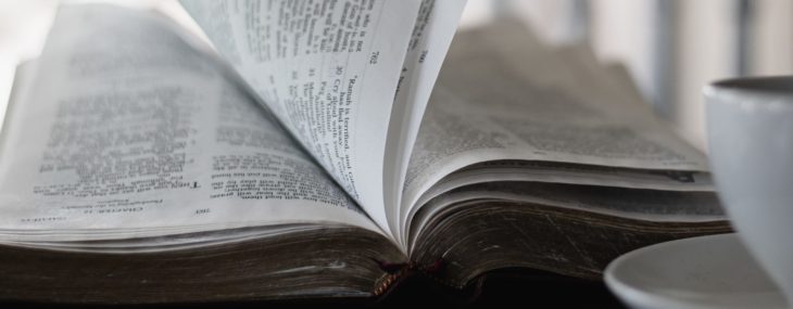 bible and cup