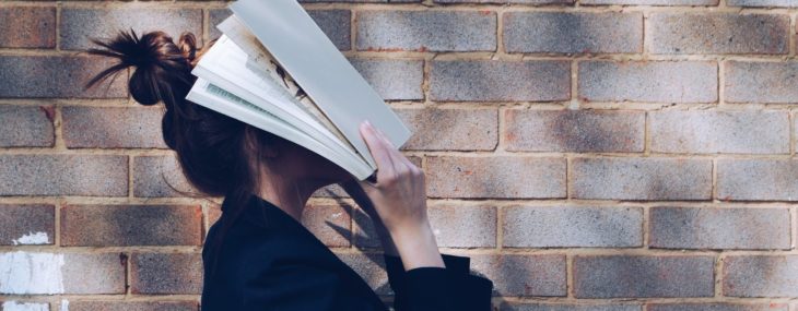 nose in book